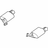 OEM Infiniti M56 Exhaust Main Muffler Assembly - 20100-1ML0A