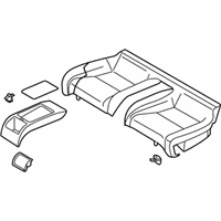 OEM Infiniti G35 Cushion Assembly Rear Seat - 88300-AC800