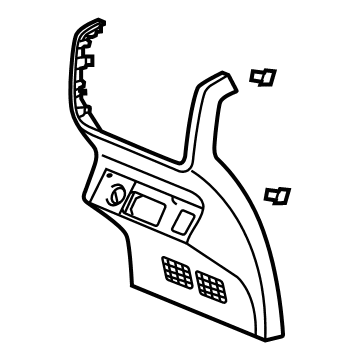 OEM Acura MDX Rear Consol (Deep Black) - 83451-TYA-A03ZA