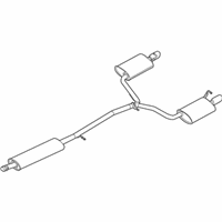 OEM Lincoln Muffler & Pipe - JA8Z-5230-A