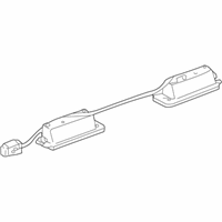 OEM 2020 Lexus LC500h Lens & Body, License - 81271-60450