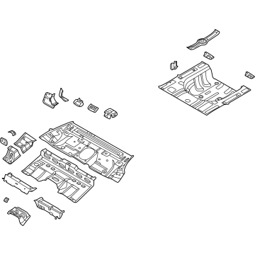 OEM 2021 Hyundai Sonata Floor Pan - 65510L5010