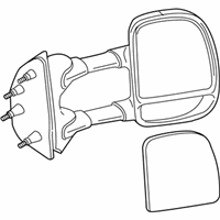 OEM 2008 Ford E-250 Mirror Assembly - 7C2Z-17682-DA
