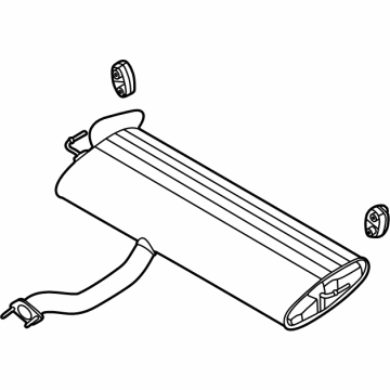 OEM 2021 Kia Seltos Rear Muffler Assembly - 28710Q5150