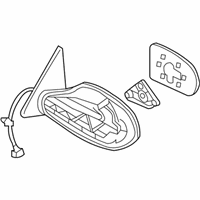 OEM 2008 Nissan Altima Mirror Assy-Outside, RH - 96301-JB12E