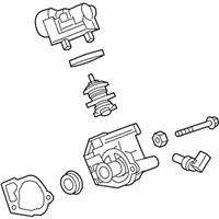 OEM Cadillac CTS Thermostat Housing - 12639905