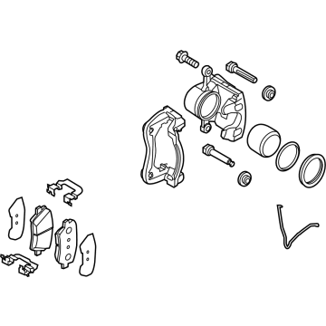 OEM Kia Niro EV Front Brake Assembly, Right - 58130K4000