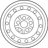 OEM 2000 Toyota Solara Wheel, Steel - 42611-AA010