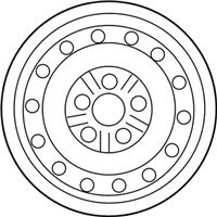 OEM 2003 Toyota Solara Spare Wheel - 42611-06150