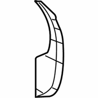 OEM Saturn Shield, Rear Bumper Fascia Splash - 15108817