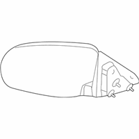 OEM 2013 Dodge Avenger Passenger Side Mirror Outside Rear View - 5008988AB