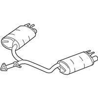 OEM Honda Accord Silencer Complete, Exhaust - 18307-T2G-A01