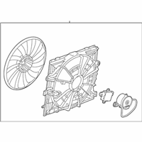 OEM 2014 Cadillac ATS Fan Shroud - 22895851