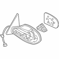 OEM Nissan Maxima Mirror Assy-Outside, LH - 96302-9N84A