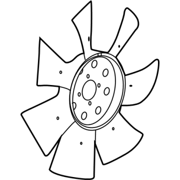 OEM 2021 Chevrolet Express 3500 Fan Blade - 84723175