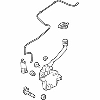 OEM 2014 Lincoln MKS Reservoir Assembly - DA5Z-17618-D