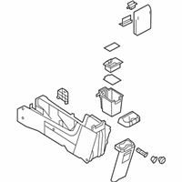OEM 2012 Ford Escape Console Base - 9L8Z-78045A36-EB