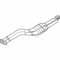 OEM 2005 BMW Z4 Exhaust Pipe - 18-10-7-518-713