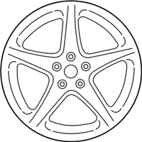 OEM 2016 Ford Focus Wheel, Alloy - CV6Z-1007-B