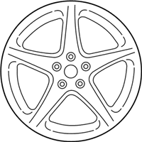 OEM 2018 Ford Focus Wheel, Alloy - CV6Z-1007-B