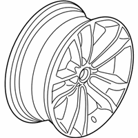 OEM 2015 BMW X1 Disc Wheel, Light Alloy, Bright-Turned - 36-11-6-850-293