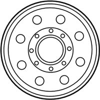 OEM 2006 Ford F-350 Super Duty Wheel, Alloy - 5C3Z-1007-AA