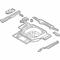 OEM 1998 BMW 740i Trunk Floor - 41-12-8-255-244