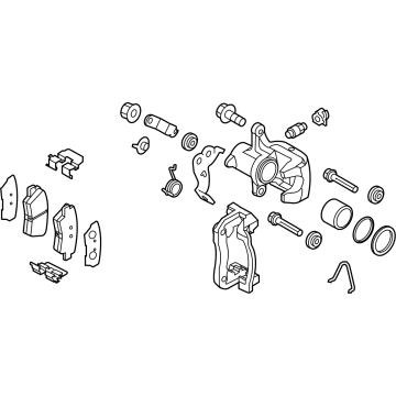OEM Kia Niro EV Rear Wheel Brake Assembly - 58210Q4000