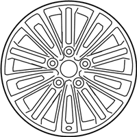 OEM 2020 Hyundai Kona Electric Aluminium Wheel Assembly - 52910-J9200