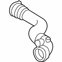 OEM BMW Z4 Radiator Coolant Hose - 17-12-7-545-263