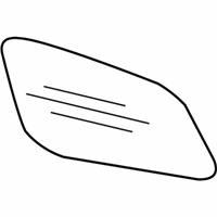 OEM 2017 BMW M6 Mirror Glass, Heated, Convex, Right - 51-16-8-050-086