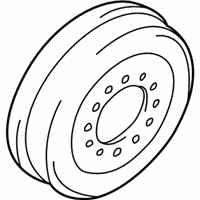 OEM Toyota Pickup Brake Drum - 42431-35151