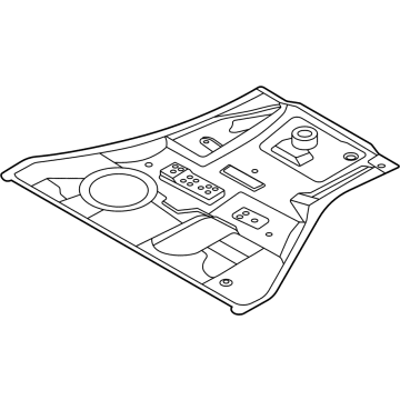 OEM 2022 BMW X6 FLOOR PANEL, REAR - 41-00-7-947-329