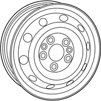 OEM 2014 Ram ProMaster 3500 Steel Wheel - 68417596AA