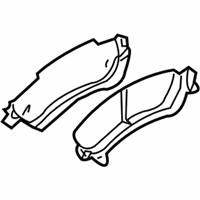 OEM 2000 Oldsmobile Bravada Pad Kit, Rear Disc Brake - 18026156