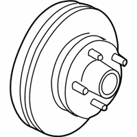 OEM 1999 GMC Sonoma Rear Brake Rotor Assembly (W/ Hub) - 15733196