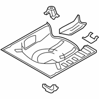 OEM 2011 Nissan Versa Floor - Rear, Rear - 74514-EL330