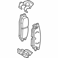 OEM 2000 Chevrolet Malibu Pad Kit, Front Disc Brake - 18044437