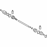 OEM 2021 Hyundai Santa Fe Shaft Assembly-Drive, LH - 49500-CL800