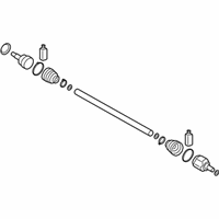 OEM 2021 Kia Sorento Shaft Assembly-Drive, RH - 49501R5650