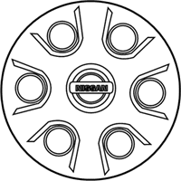 OEM 2017 Nissan Frontier Disc Wheel Cap - 40315-EA00A