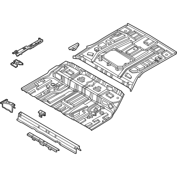 OEM Hyundai Ioniq 5 PANEL ASSY-REAR FLOOR - 65510-GI000