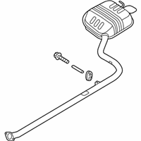 OEM 2017 Hyundai Sonata Rear Muffler Assembly - 28710-E6310