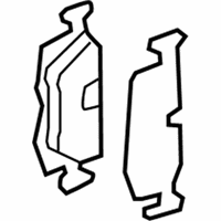 OEM 2016 BMW X6 Disc Brake Pad Repair Kit - 34-21-6-857-117