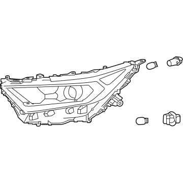 OEM Toyota RAV4 Prime Headlamp Assembly - 81110-0R162