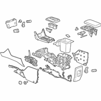 OEM 2020 Chevrolet Colorado Console Assembly - 84505193