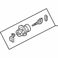 OEM Kia Spectra Trunk Key Sub Set - 0K2B276960