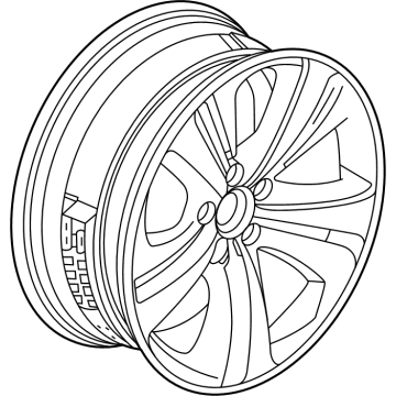 OEM 2022 Acura TLX WHEEL (19X8.5J) - 42800-TGV-A11
