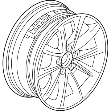 OEM Acura TLX Wheel Assembly (18X8J) - 42800-TGV-A30