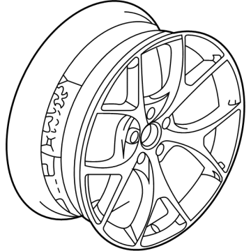 OEM Acura TLX Wheel Assembly, Al 20X - 42800-TGZ-A80